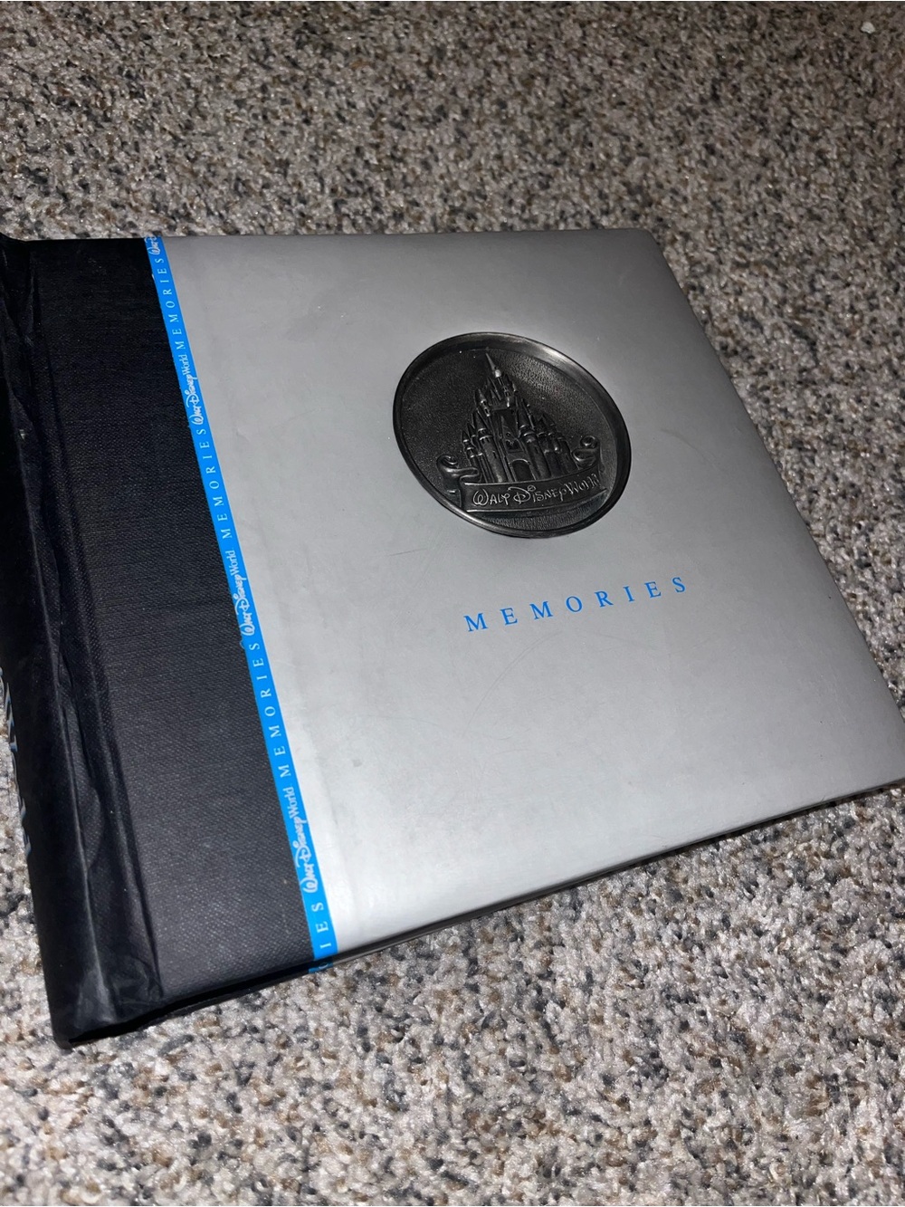 Disney Silver and Black Photo Album with Blue Accents